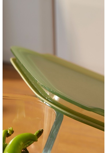Karaca Green Dikdörtgen Saklama Kabı 2700 Ml Yeşil