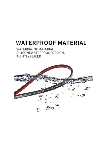 Geeksen Uygulama Kontrollü Akıllı Renk Değiştiren Araç Altı Led Şerit 4'lü Set Tüp Işık Çok Renkli