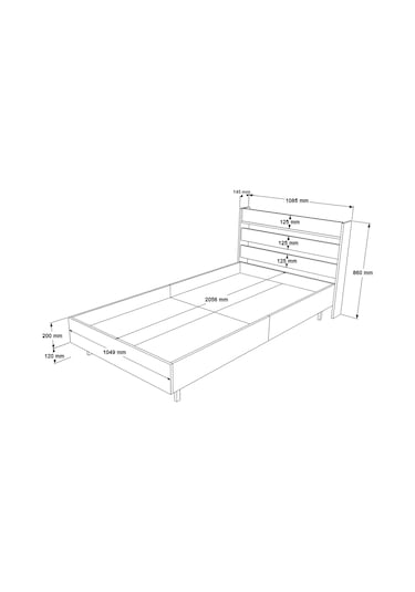 Robin Home Lidya Genç Odası Takımı 5'li Set Sepet Kahverengi