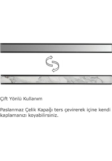 Evimetal - 100 Cm Duş Kanalı - Prodiline - 304 Kalite Paslanmaz