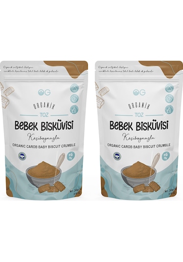 OG natural2'li Organik Keçiboynuzlu Bebek Bisküvi Tozu Seti