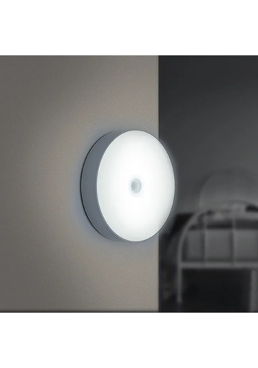 2 Adet Akıllı Hareket Sensörlü Lamba Şarjlı Beyaz