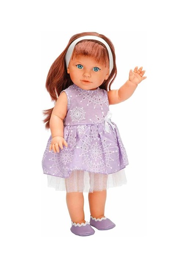 Tina Party Bebek 45 Cm. - Mor Elbiseli