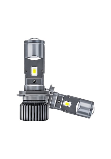 Maoyaya Hallow H4 25000lm 90w Çift Mercekli Süper Led Far Ampulü Gri A Gri Gri