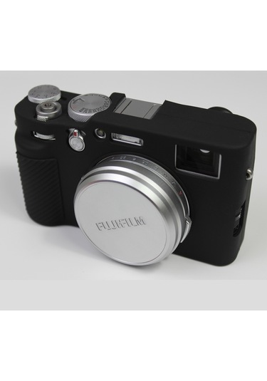 Cbtx Fujifilm X100v Uyumlu Şok Geçirmez Silikon Koruyucu Kamera Kılıfı - Siyah