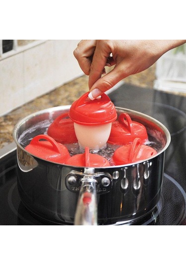 Yeni Egglettes Yumurta Pişirici Bardak Haşlanmış Kabuk Silikon Eggies Kalıp Yapıcı Alet Mutfak Aletleri İçin Arı Diğer