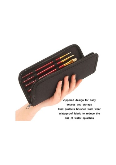 Willowhaven Zhu Ting 10 Adet/takım Ahşap Saplı Kıl Yağlıboya Guaj Kırmızı Seti Resim Seti