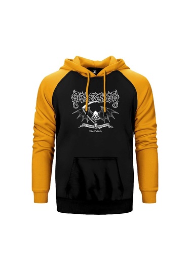 Dissection Live Rebirth Sarı Reglan Kol Kapşonlu Sweatshirt Sarı (554880205) Sarı