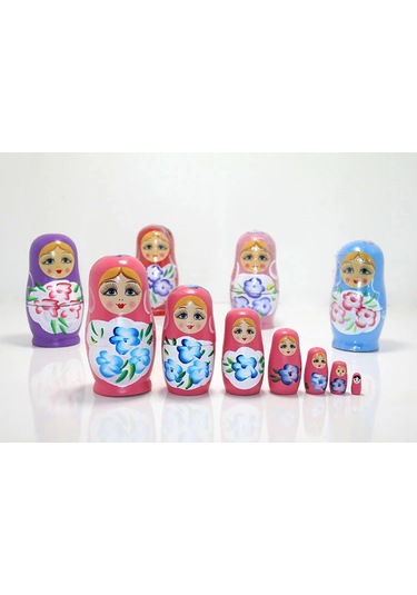 7'li Ahşap Matruşka Alk1202 - 9089532499521ynt