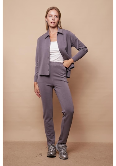 Kadın Şık Hafif Likralı Modal Kumaş Yakalı Uzun Kol Yanları Yırtmaçlı Gömlek Pantolon Için Jument 49050 -Koyu Gri K.Gri Kadın Şık Hafif Likralı Modal Kumaş Yakalı Uzun Kol Yanları Yırtmaçlı Gömlek Pantolon Için Jument 49050 -Koyu Gri K.Gri