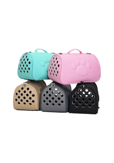 Kediler Ve Köpekler Dışarı Çıkıyor Taşınabilir Nefes Alabilir Katlanabilir Eva Pet Çantası, Boyut: 43 25 26cm Pembe