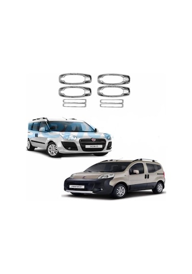 Peugeot Bipper Krom Kapı Kolu 4 Kapı 2010 Paslanmaz Çelik 8 Parç N11.629
