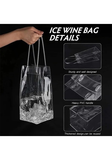 Cordial 5 Adet Taşınabilir Katlanır Pvc Şarap Soğutma Çantası - Şampanya Bira İçecek