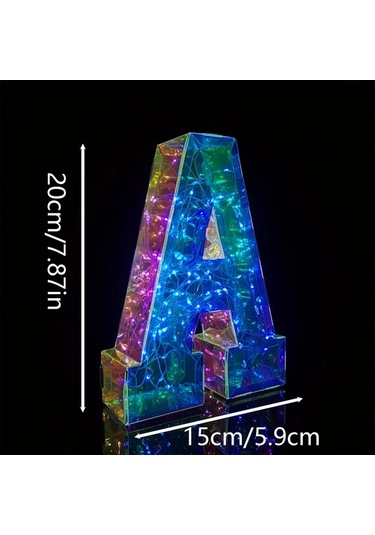 Chuangyinshop 1 Adet Led T Harf Işığı - Usb Ve Pil İle Çift Enerji Modu, Kombinlenebilir Dekoratif Lamba T Harfi