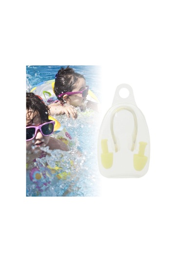 Suntek Yüzme Kulak Tıkaçları Ve Burun Klipsi Kulak Sarı