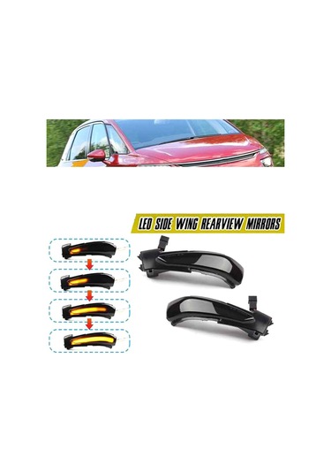 Dinosaurs Dinamik Led Dönüş Sinyali Işık Dikiz Aynası Işık Göstergesi 508 C4 Ds5 2011-2018 İle Uyumlu