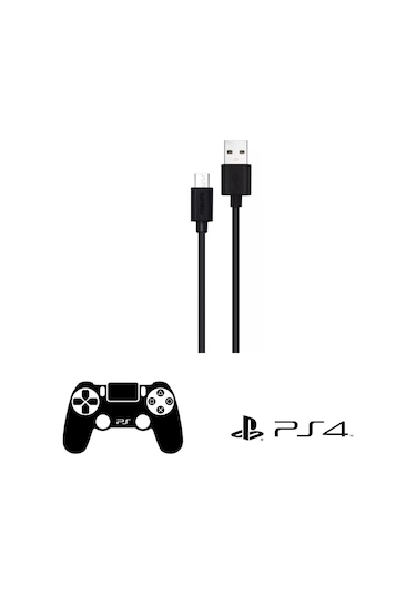 Philips Playstation 4 İle Uyumlu Joystick Şarj Kablosu 3a 45w Usba To Universal Micro Hızlı Şarj Kablosu 1.2m Dlc3104u
