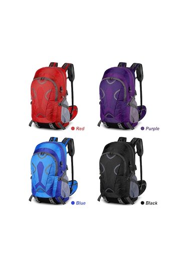 Yunboo 36-55l Büyük Kapasiteli Sırt Çantası - Su Geçirmez, Ayarlanabilir, Çok Cepli Dağcılık Ve Kampçılık İçin Siyah