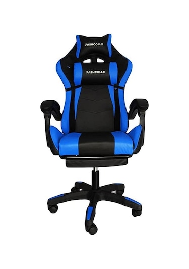 Fashcolle Masaj Özellikli Oyuncu Koltuğu Mavi - Siyah