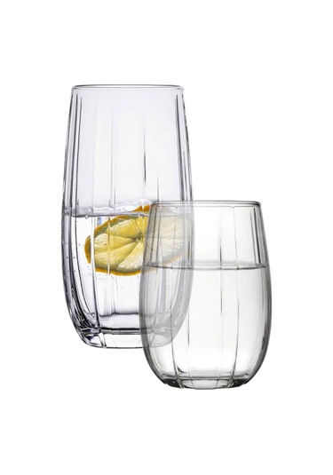 Paşabahçe 12'li Linka Su Bardak - Su Meşrubat Bardağı 2 Boy Sade