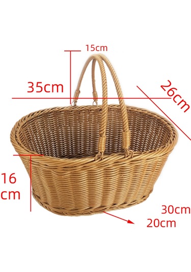 Homyl Oturma Odası Yürüyüşü Için El Dokuma Piknik Sepeti L