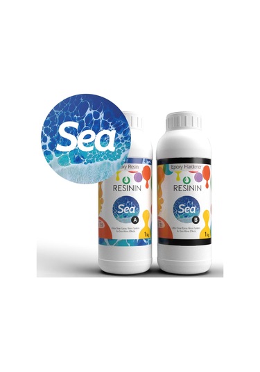 Sea 2000 G A+B Deniz Dalgası Efekti Için Şeffaf Epoksi Reçine