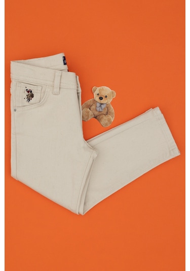 U.s. Polo Assn. Erkek Çocuk Bej Pantolon Jean 50308259-dn0032 Bej