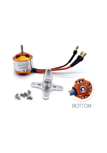 Alkatronik-A2212 2450Kv Fırçasız Motor Multicopter Rc Drone 2S-3S Lipo