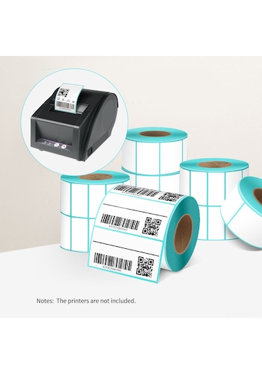 Dofolink 40x20mm Tek Sıra Rulolu Termal Etiket - 700 Adet, Üçlü Koruma, Uluslararası Lojistik Ve Barkod Yazdırma İçin 1 Rulo