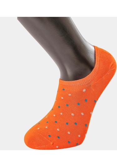 Türen 6'lı Paket Puanlı Sneakers Çorap 9005 - Turuncu 001
