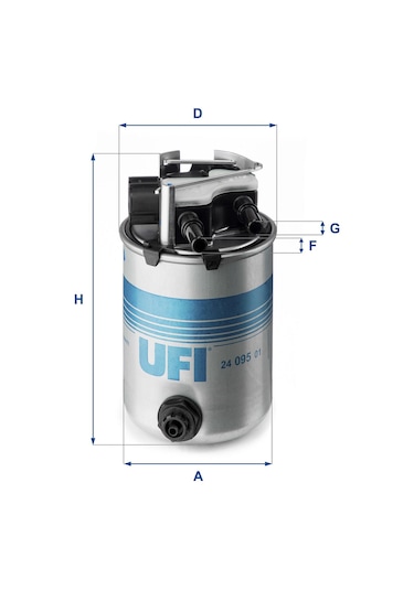 Ufi Yakıt Filtresi Qashqaı Iı X-traıl Kadjar Koleos Iı 24.095.01