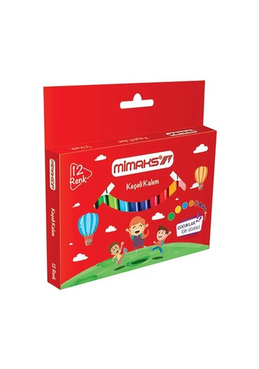 Mimaks 12 Renk Jumbo Keçeli Kalem Jfy-4513
