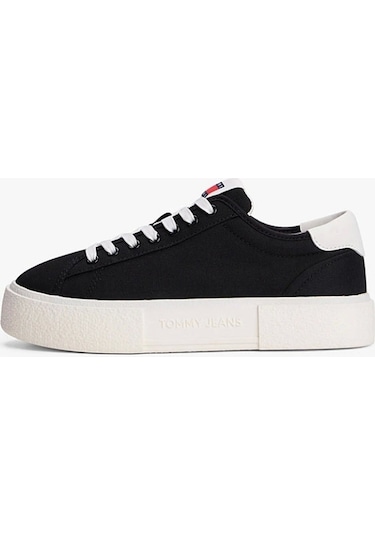 Tommy Hilfiger Tjw Flatform Canvas Sneaker Siyah