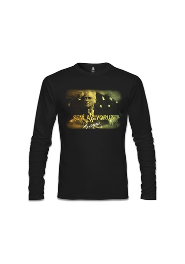 Atatürk Siyah Erkek Sweatshirt (132341470)