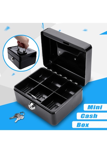 Mühlen Cash Box Cb150 Mini Boy Taşınabilir Para Kutusu (Siyah Ren