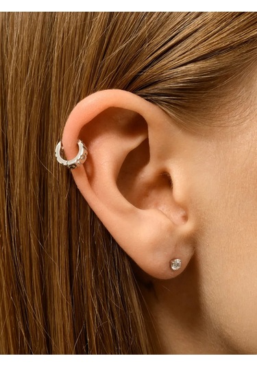 Markiz Desenli Küçük Gümüş 925 Küpeler 16790021 Diğer