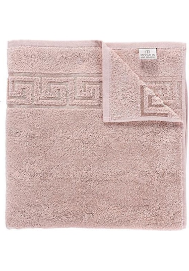 Pamuk Tekli Jakarlı Yumuşak Havlu Grek - 70 X 140 Pudra