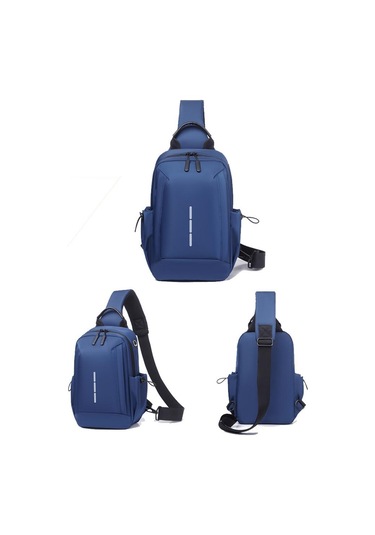 Sones Oumantu 905 Büyük Kapasiteli Su Geçirmez Çizilmeye Dayanıklı Göğüs Çantası Erkek Spor Postacı Çantası Siyah