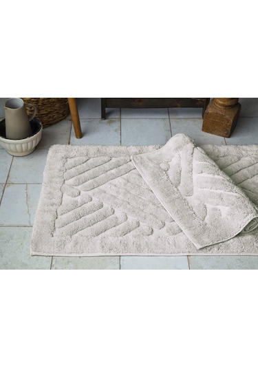 Tiles Ekru Banyo Paspası 60x100 Cm / 50x60 Cm Bej