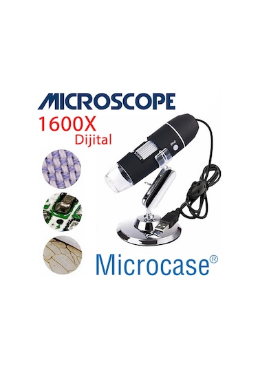 Dijital Usb Hd Cmos 8 Led Mikroskop 1600x
