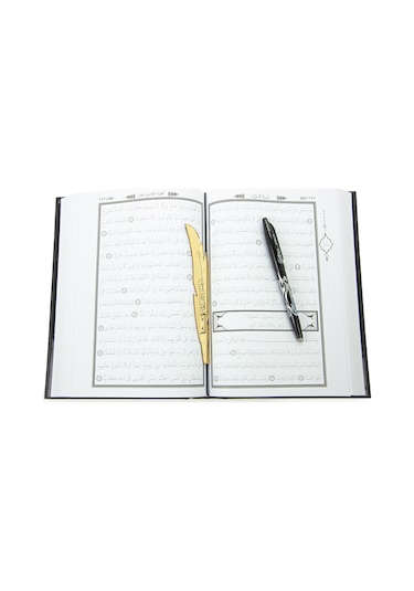 Silinebilir Kalemli Arapça Antrenmanlı Gölgeli Kuranı Kerim - Hafızlar İçin Arapça El Yazısı Pratik Kitabı Siyah