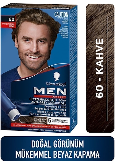 Schwarzkopf Men Perfect Saç Boyası 60 - Kahve X 2 Adet