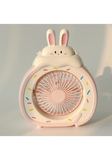 Lyon Gıda Oyun Serisi Karikatür Elektrik Fan Küçük Yatakhane Fanı Mini Usb Fanı Taşınabir El Fanı Kırmızı Patates Kızartması