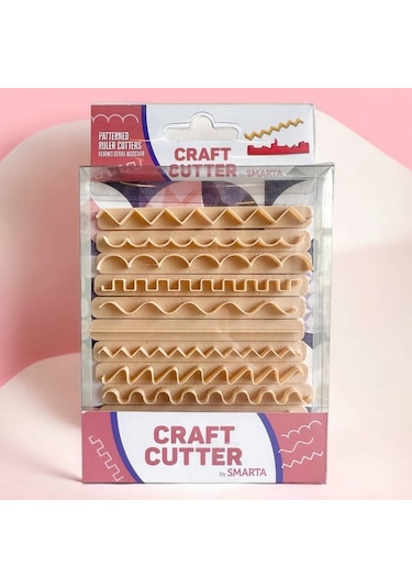 Smarta Craft Cutter Desenli Cetvel Kesiciler Hamur Ve Kil İçin