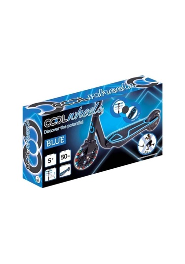 5 Yaş Üstü Işıklı Mavi Scooter Turuncu