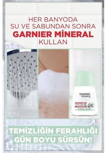 Garnier Mineral Magnezyum Ultra Kuru Roll-On Kadın Deodorant Seti