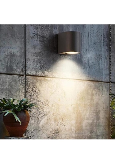 Tek Yönlü Iç - Dış Mekan Dekoratif Aplik 8 Renk Seçenekli Beyaz