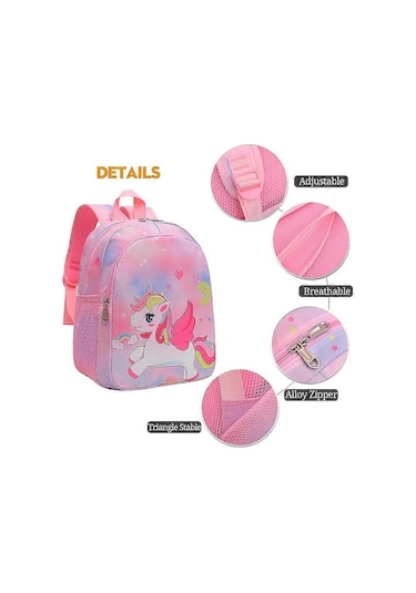 Ganzhoushop 1 Adet Yeni Çocuk Okul Çantası 1-5 Sınıf Erkek Ve Kız Sırt Çantası İlkokul Öğrencileri İçin Hediye4 Çok Renkli