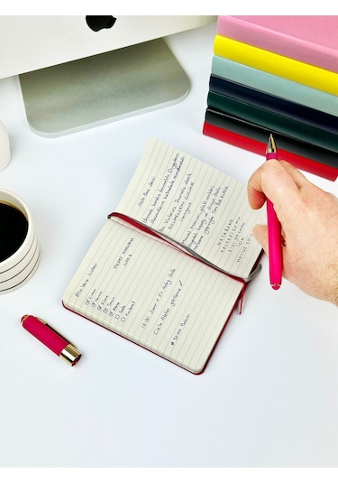 Nota Bene Classic Sert Kapak Defter, 9x14 Cm, Çizgili Siyah