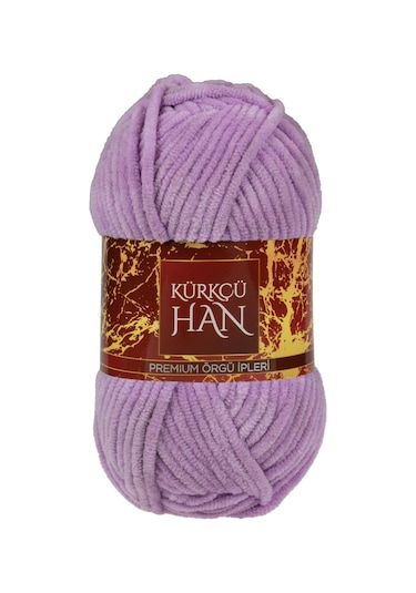 Kürkçü Han Kadife 100gr 95mt Örgü İpi Koyu Lila